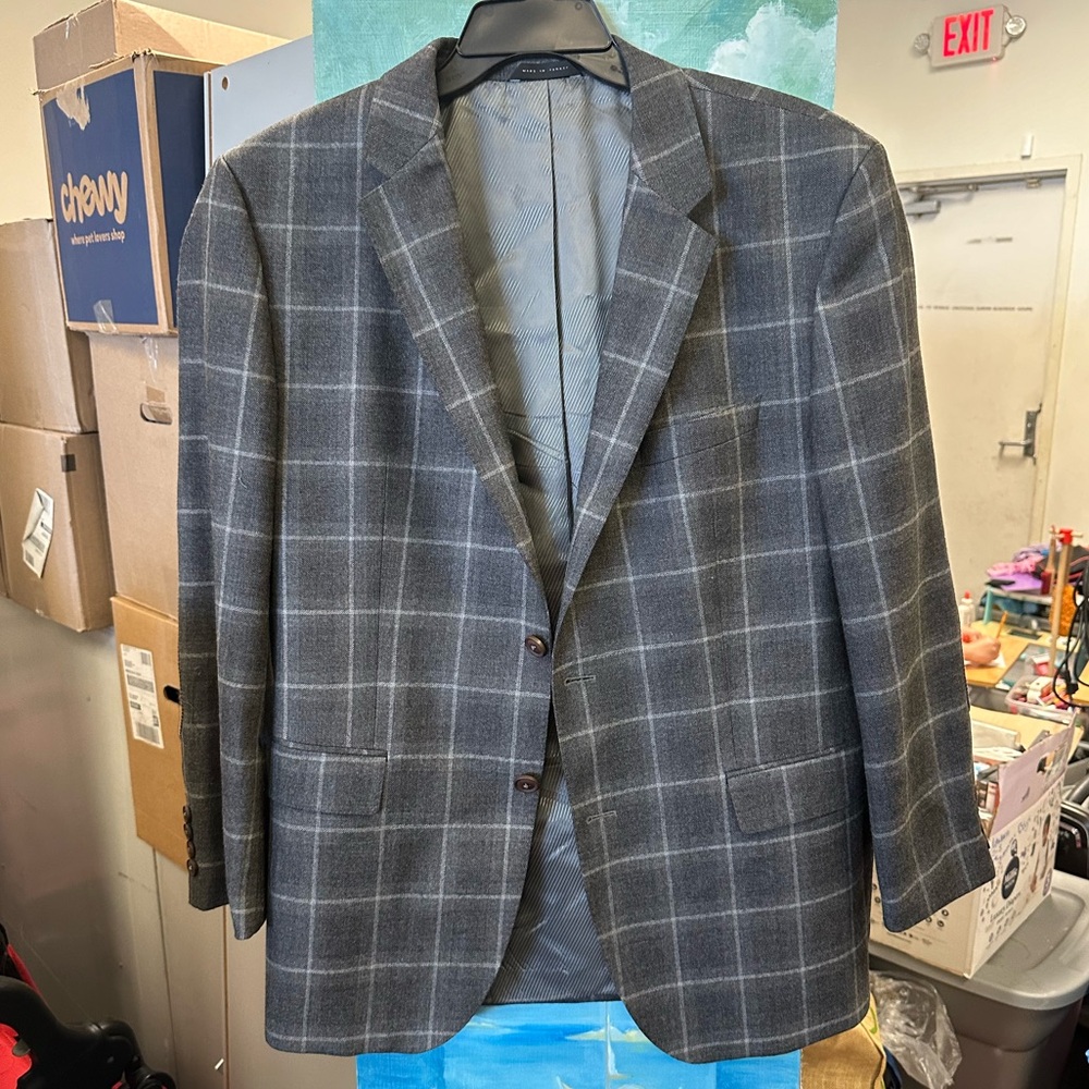 Boss Wool Suit Jacket Made in Turkey